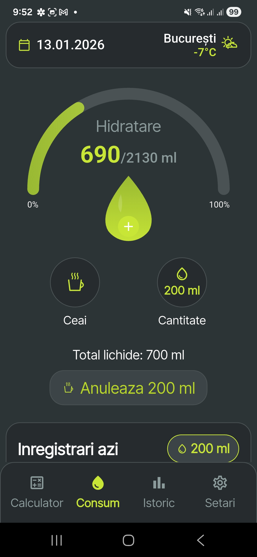 Hydro Habit App Screenshot
