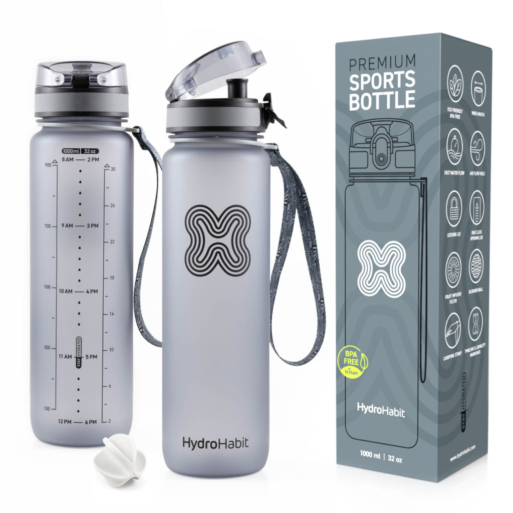 HYDRO HABIT Hydro Habit - Sports Water Bottle with Time Marker